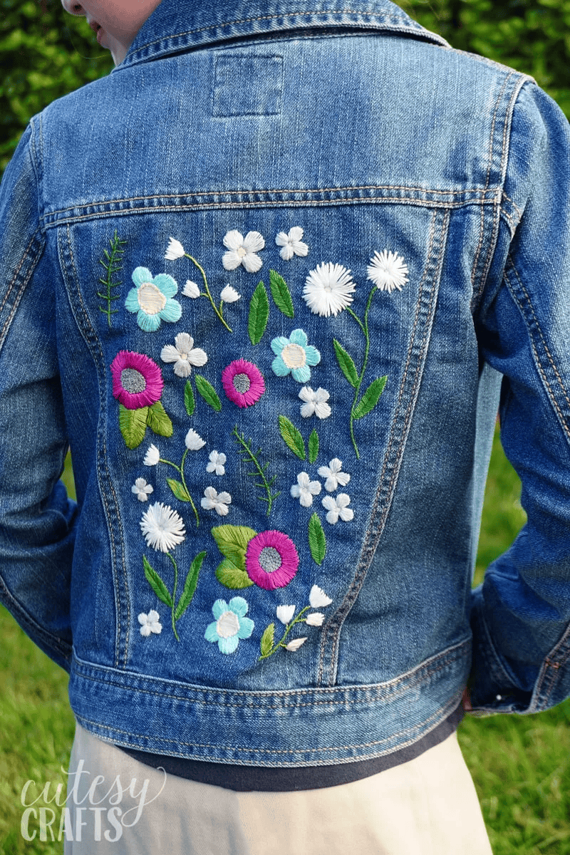 embroidered denim jacket