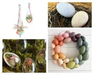Plastic easter eggs crafts