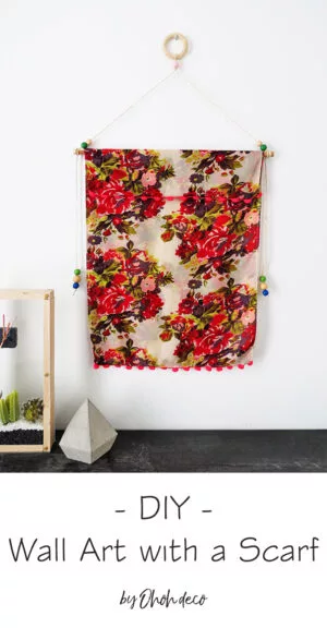 DIY Wall Art with a Scarf