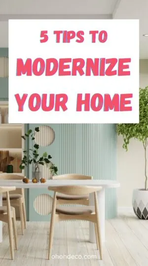 how to modernize your home