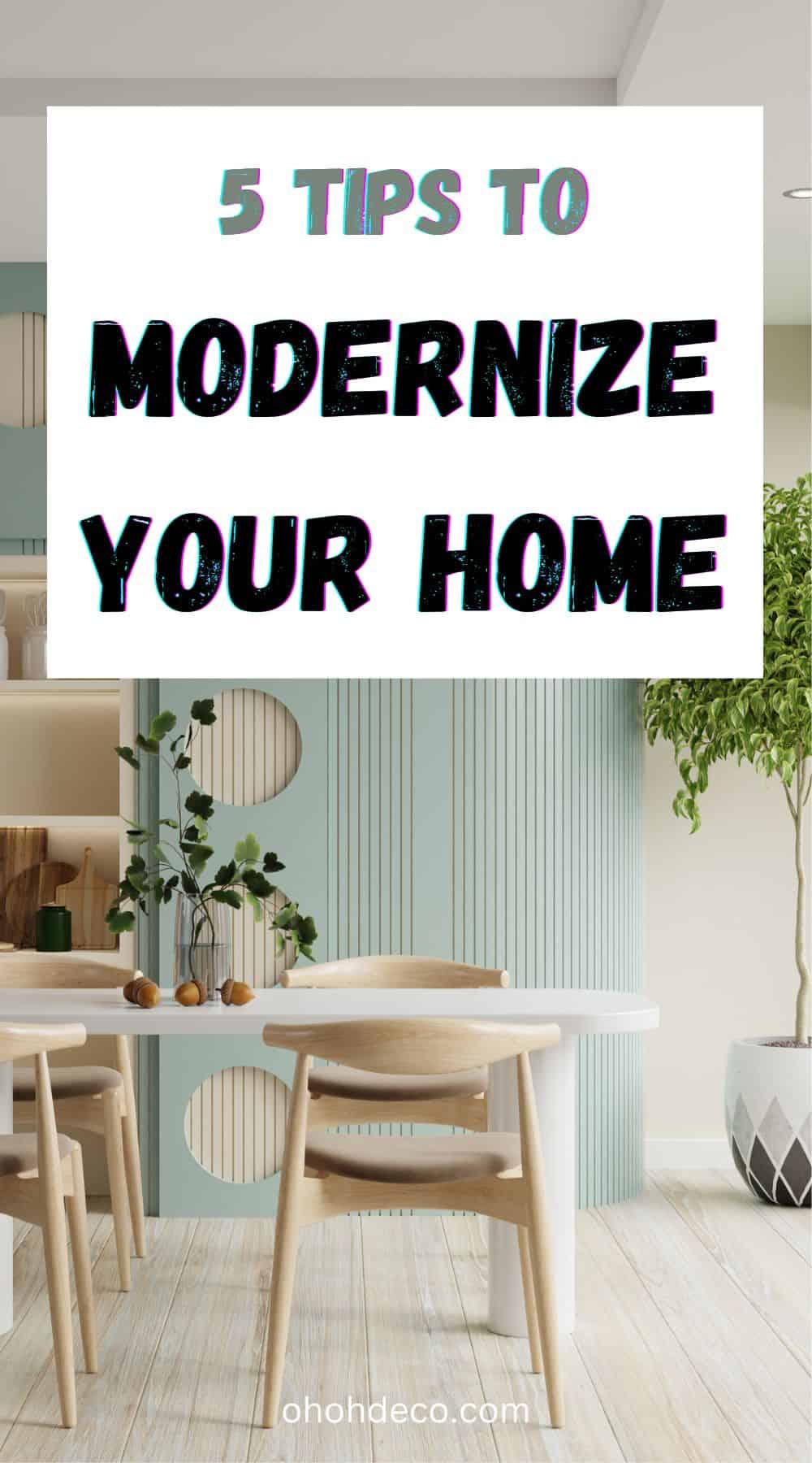 modernize your home 5 tips