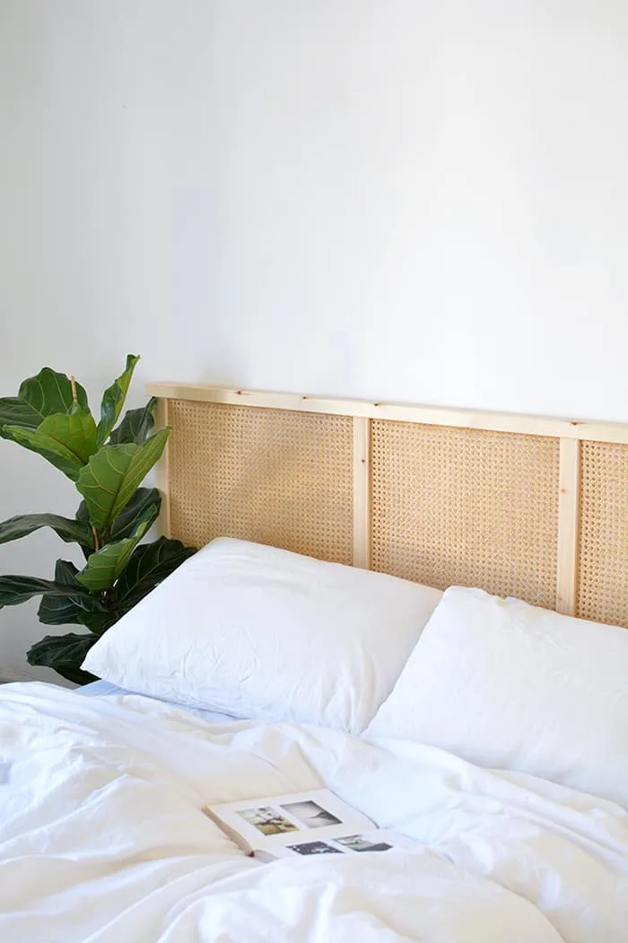 diy rattan headboard