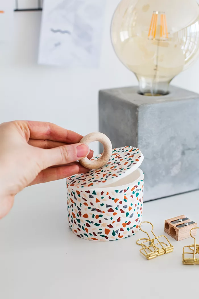 diy terrazzo box