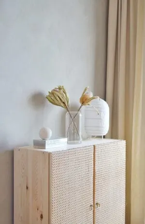 diy rattan cabinet