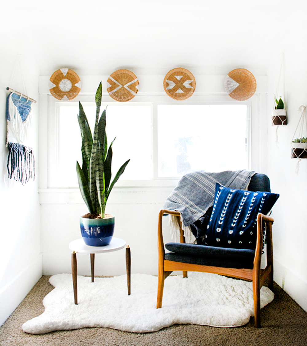 diy rattan basket wall decor