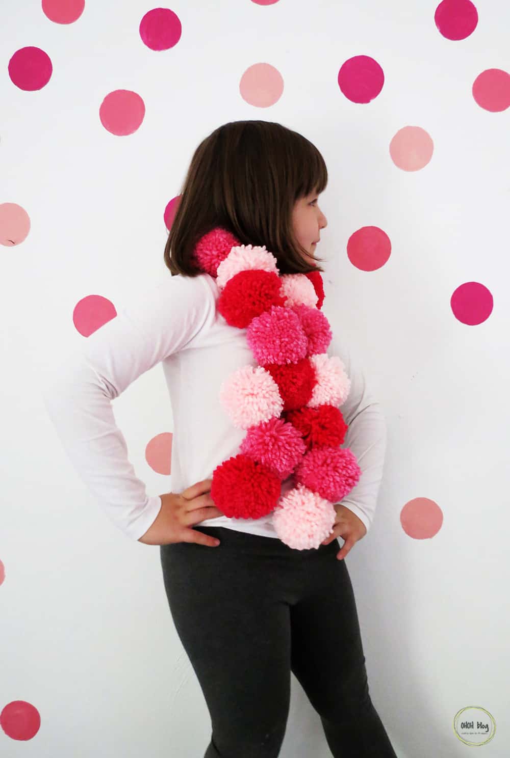 diy pom pom scarf