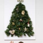 wall Christmas tree ideas for small spaces