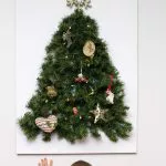 wall Christmas tree ideas for small spaces