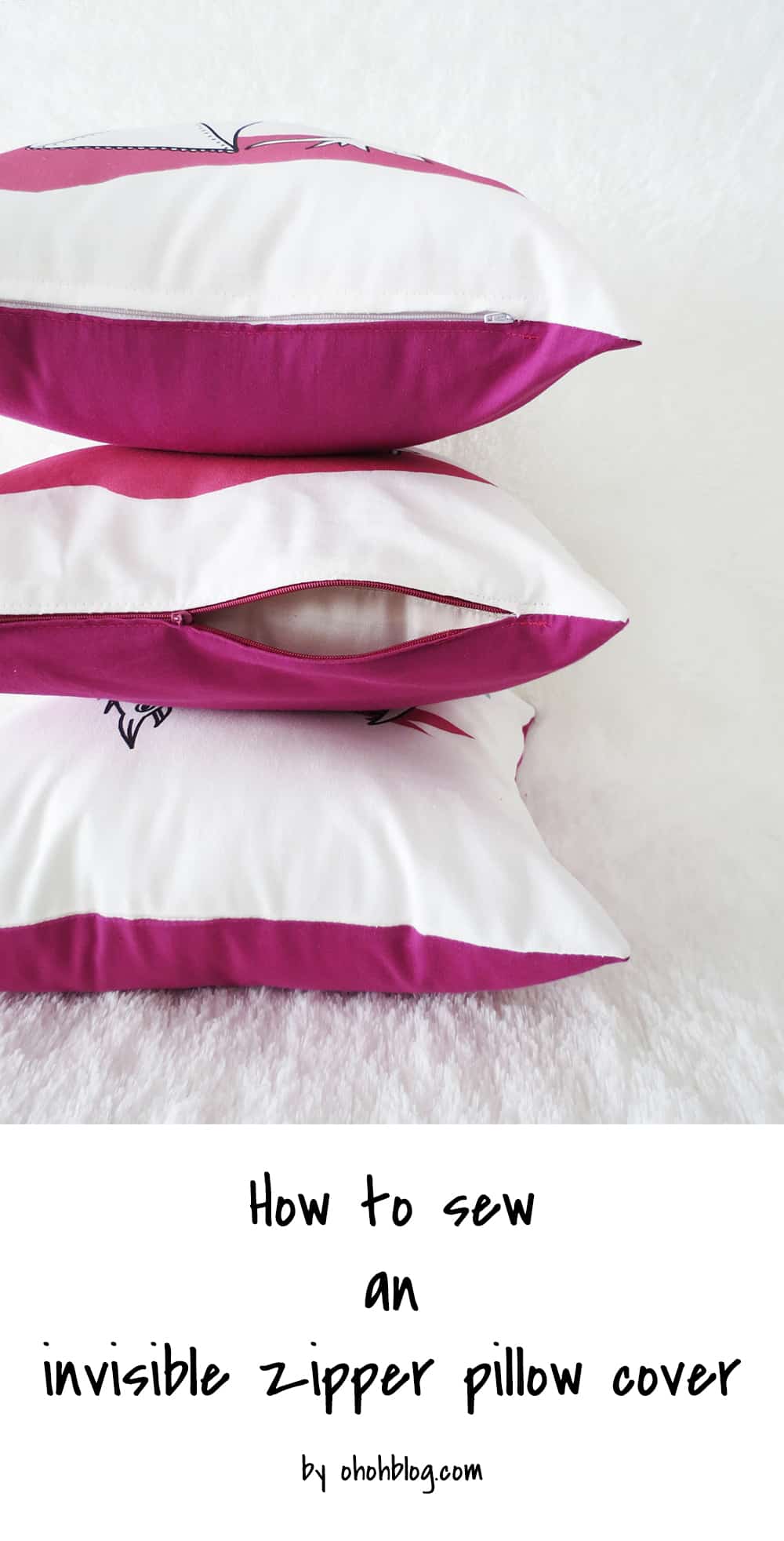 How to Sew a Pillow with an Invisible Zipper - The Homes I Have Made