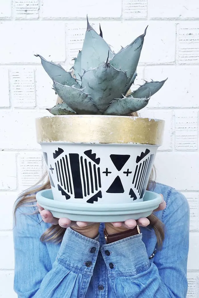 DIY painted planter