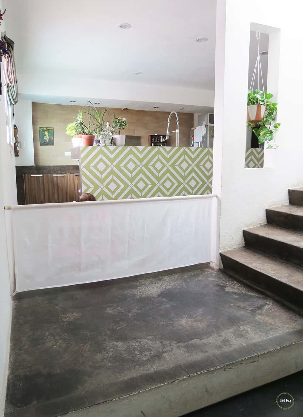 How to make a baby gate with fabric