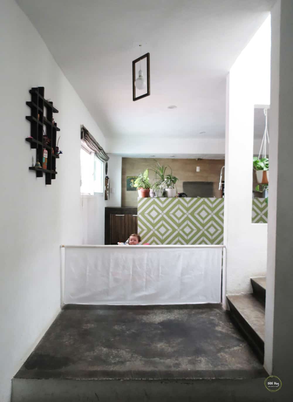 How to make a baby gate with fabric