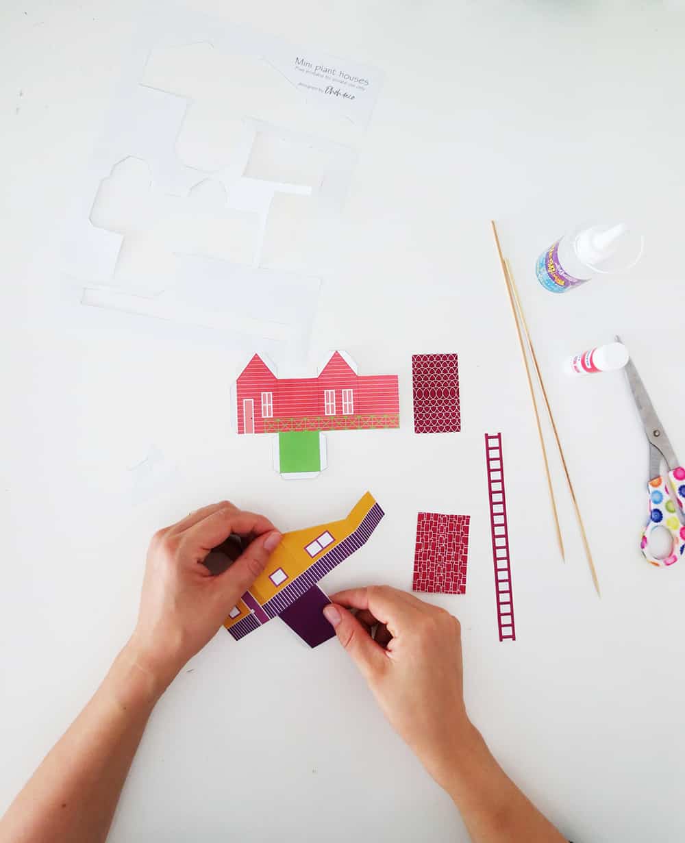 fold the printable house