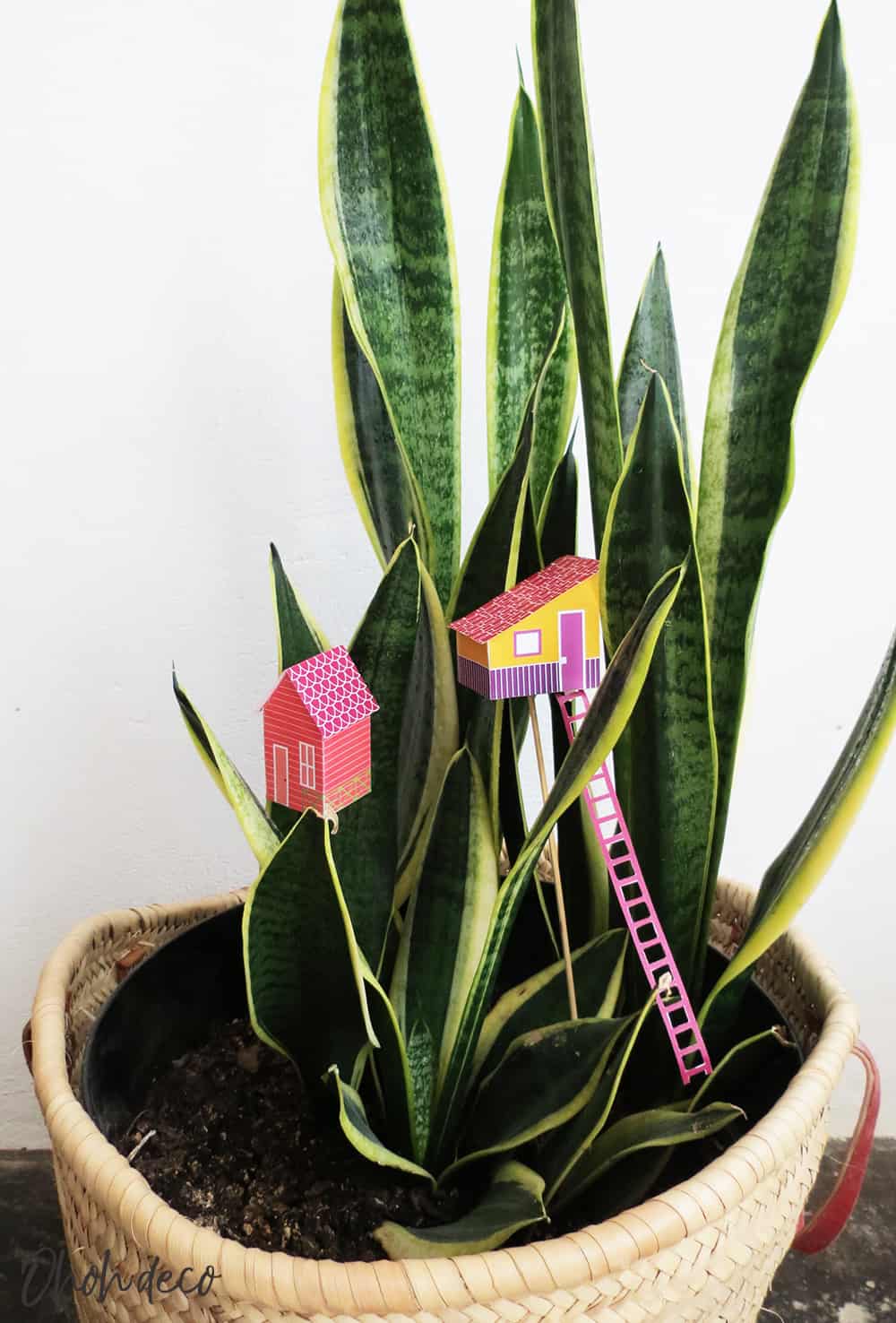 free house printable to decorate planters