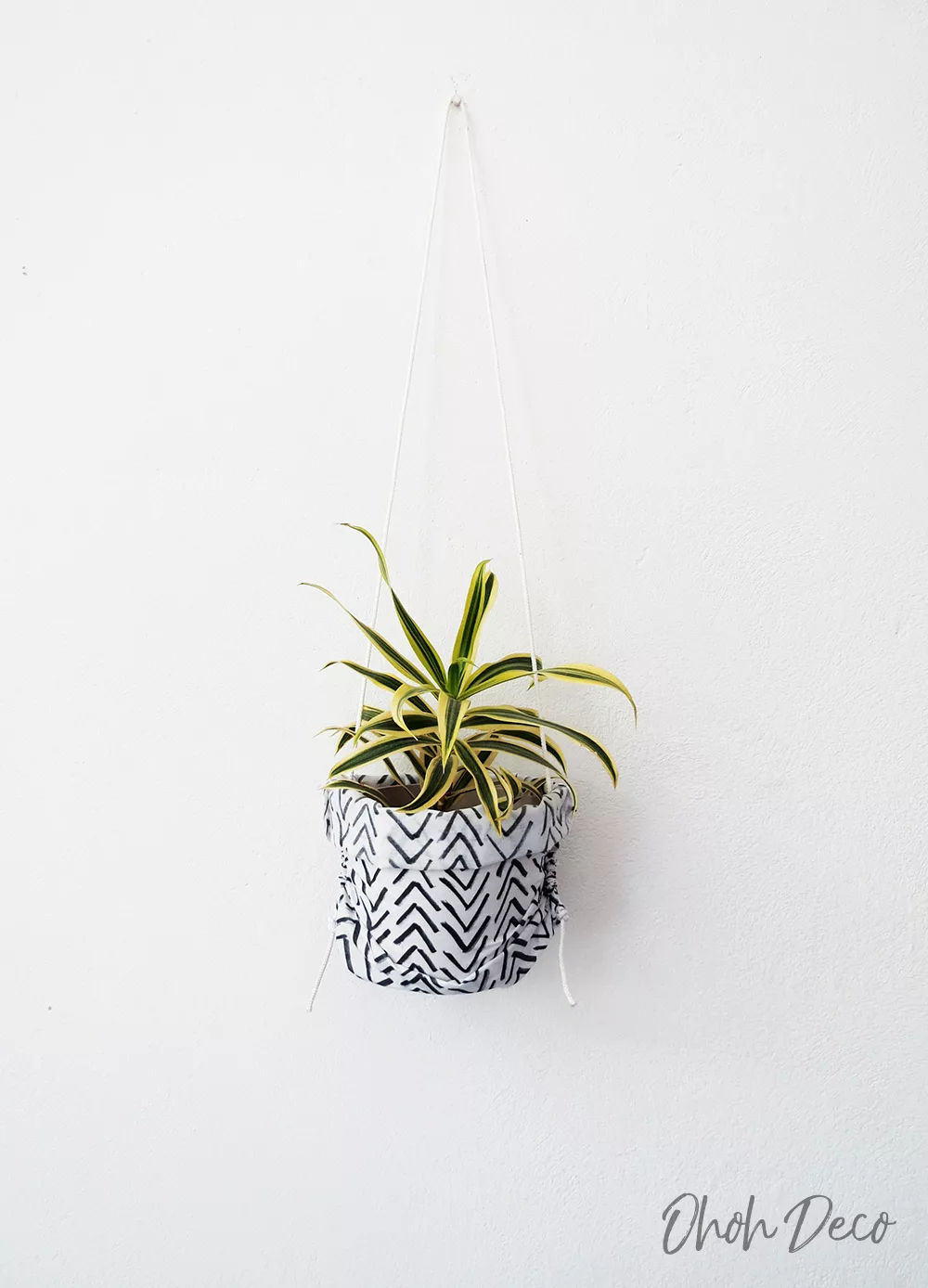 hanging fabric planter
