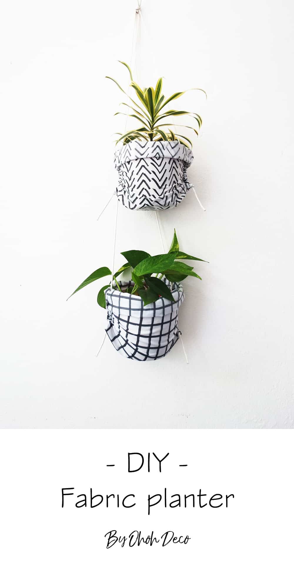 How to sew hanging planters