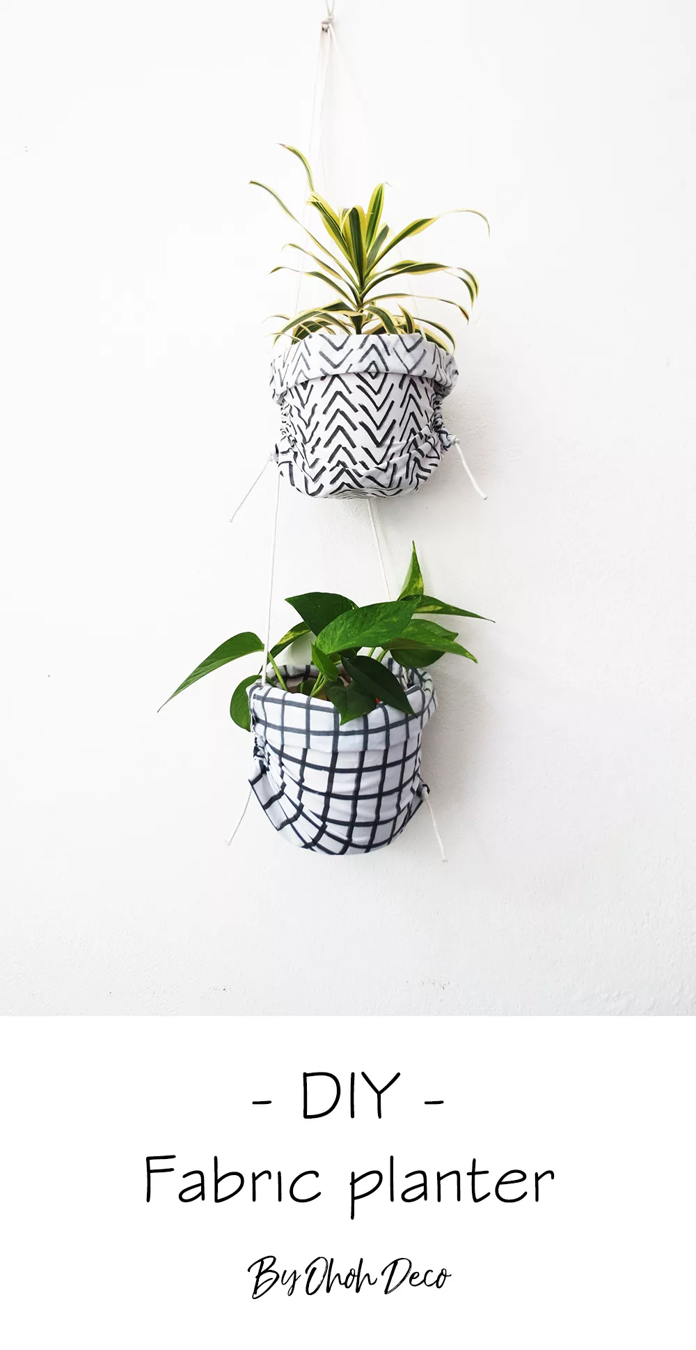 How to sew hanging planters
