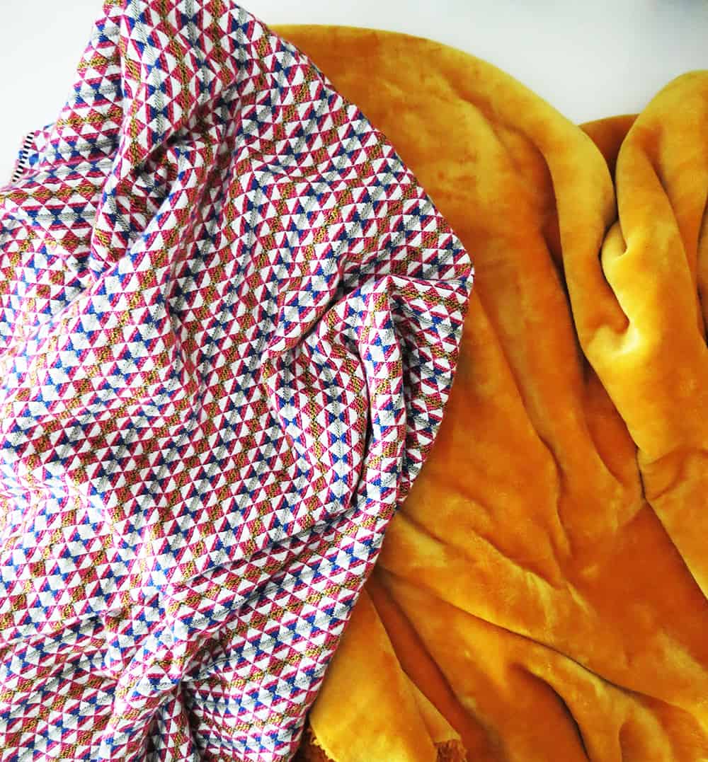 fabric to sew throw
