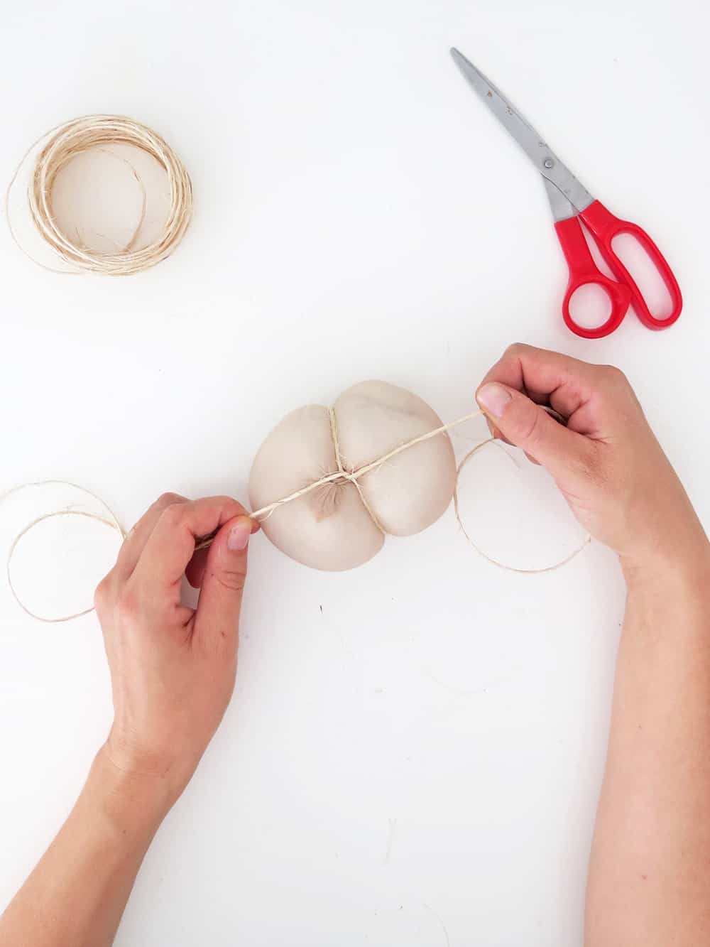 How to make Recycled Halloween Pumpkins with tights