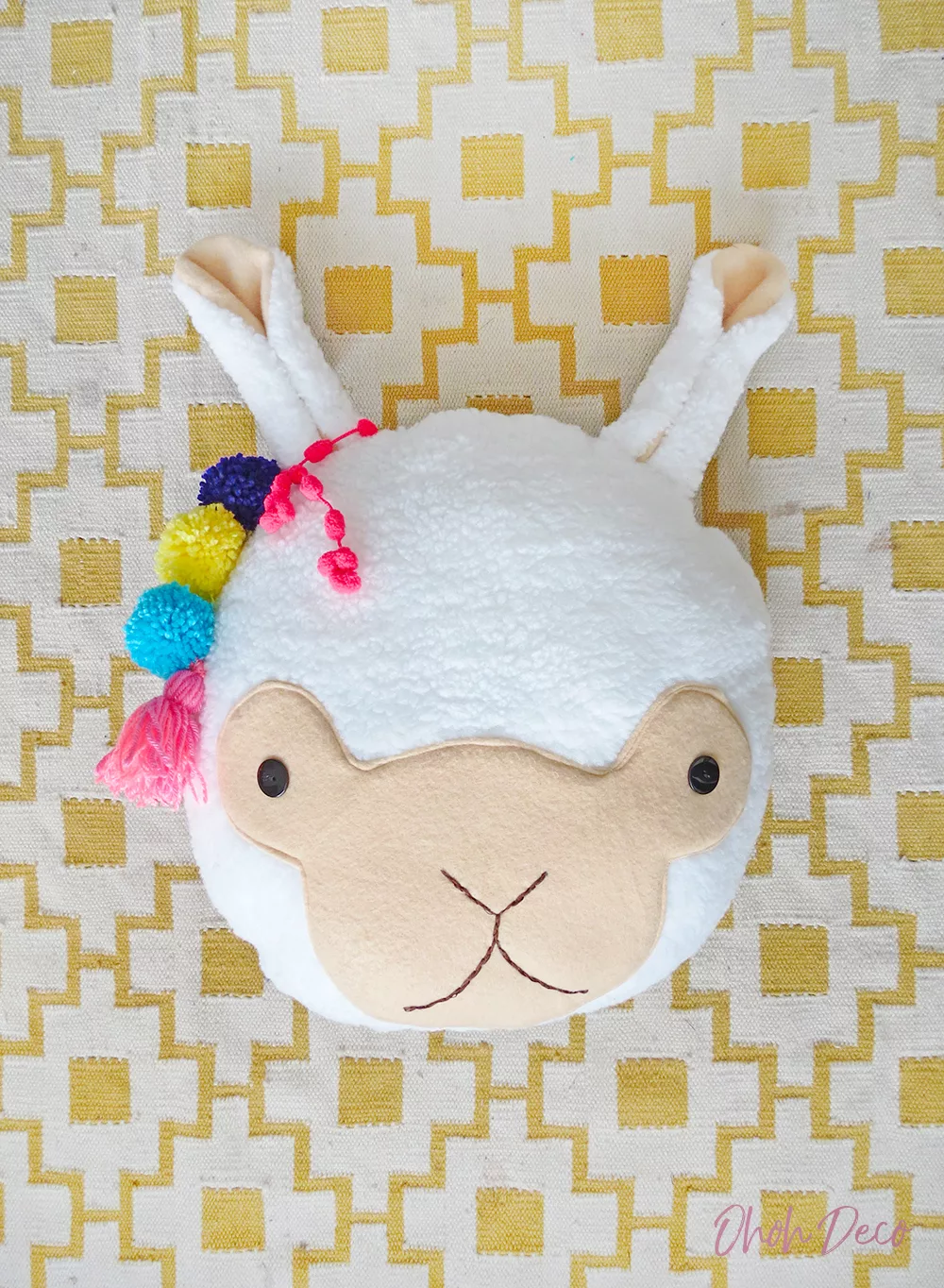 llama pillow pattern