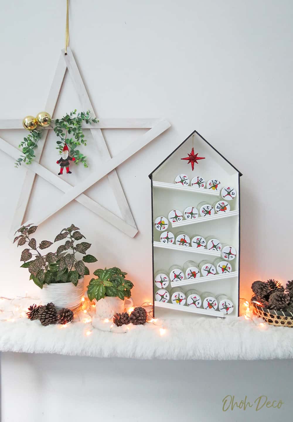 DIY Elves advent calendar