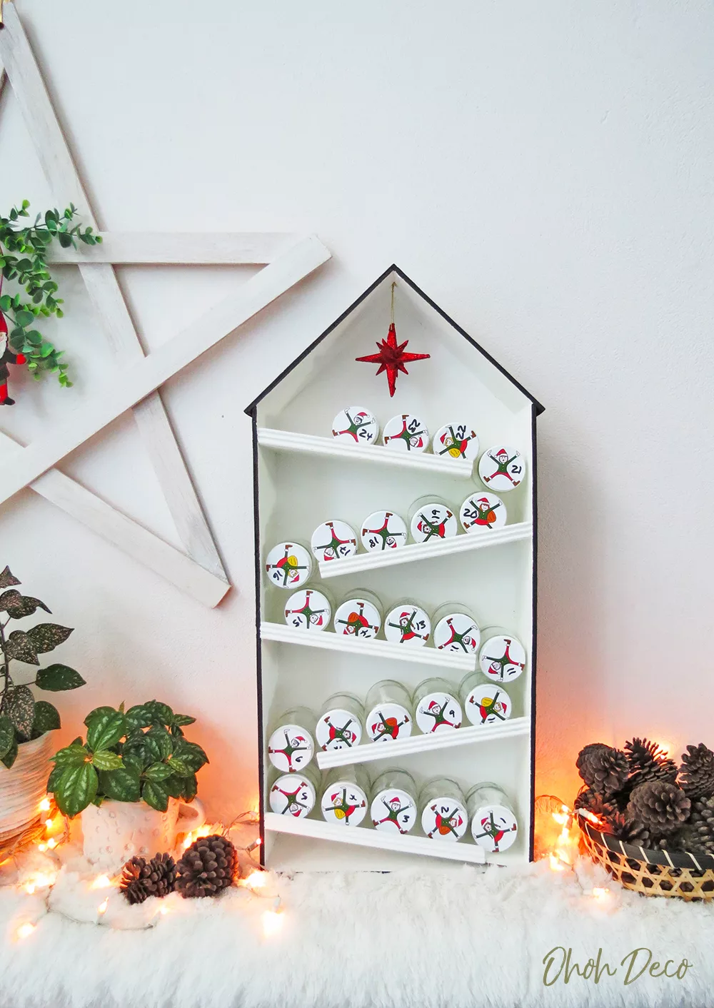 DIY Elves advent calendar