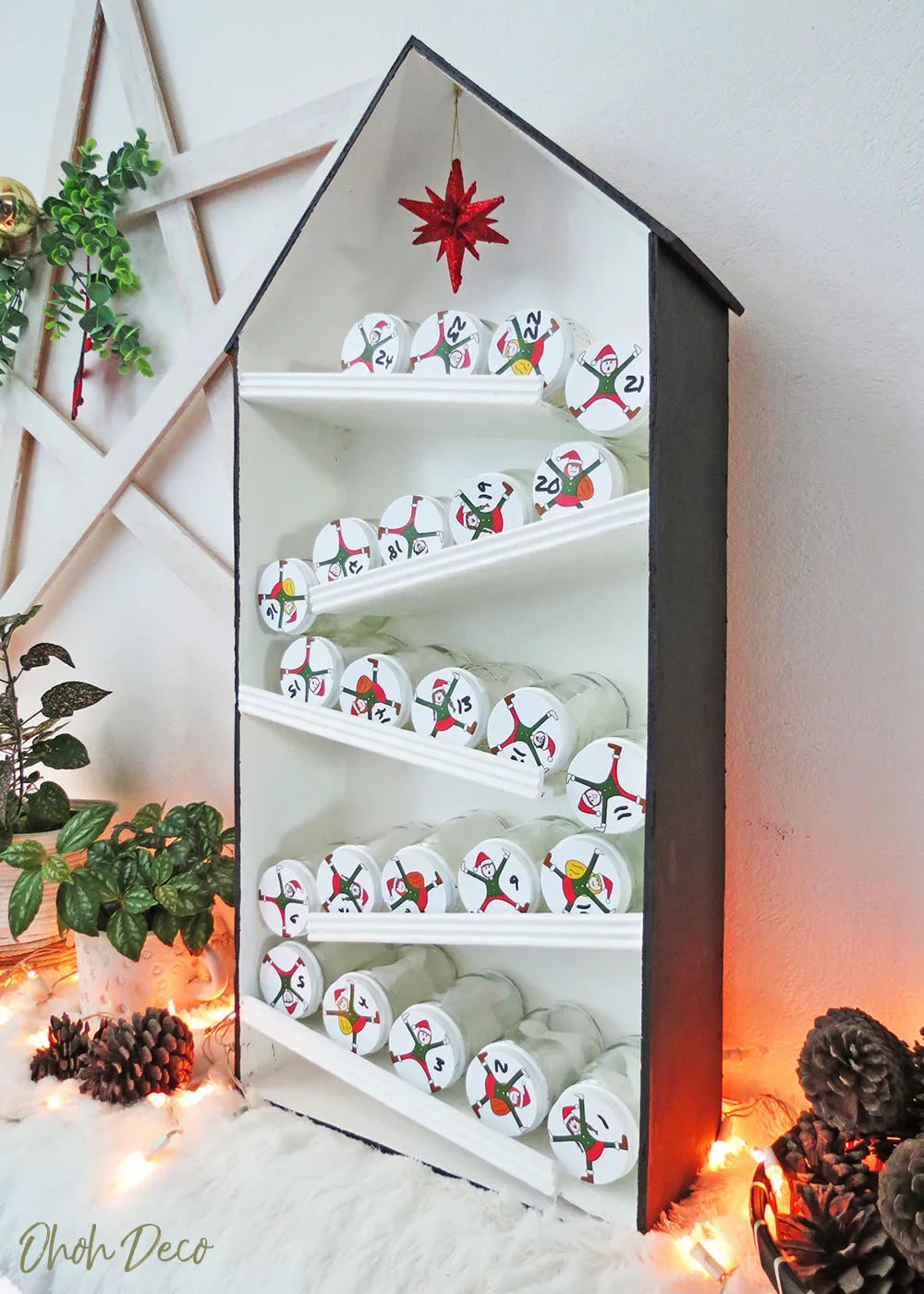 DIY Elves advent calendar