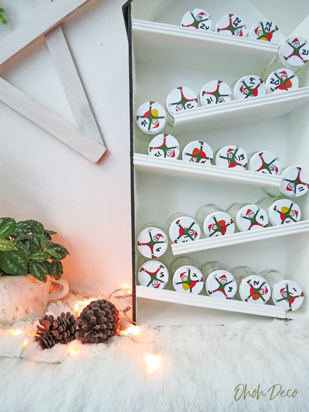 DIY Elves advent calendar