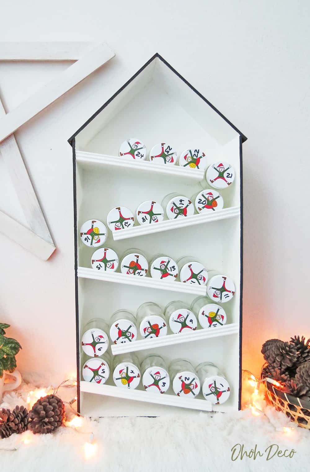 DIY Elves advent calendar