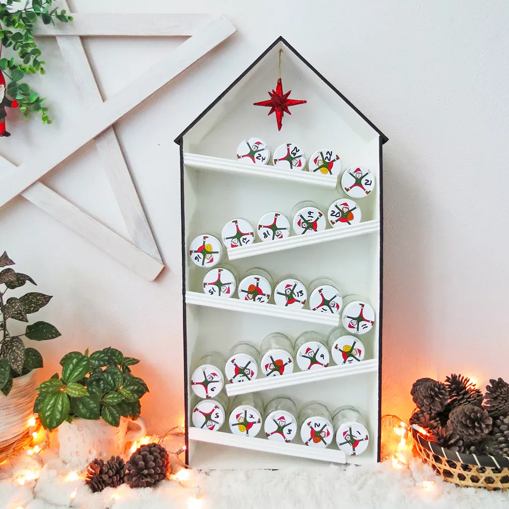 diy elves advent calendar