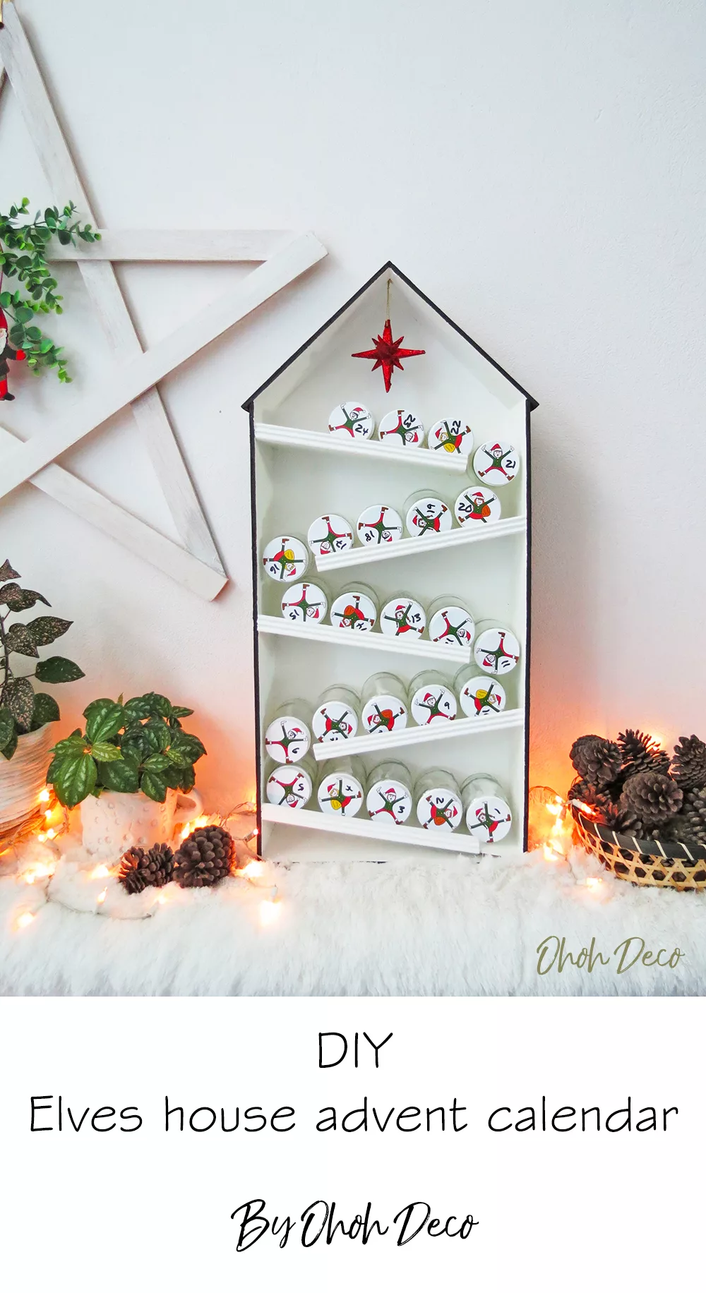 DIY Elves advent calendar