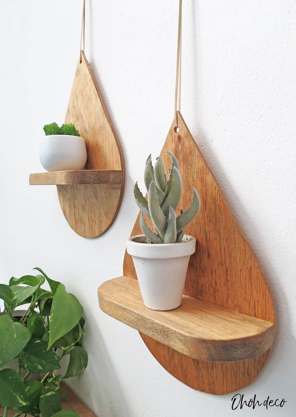 diy drop shape shelf