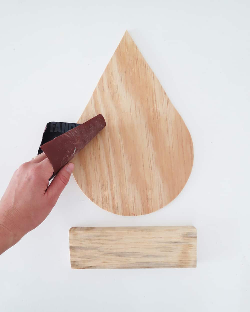 sanding drop shelf