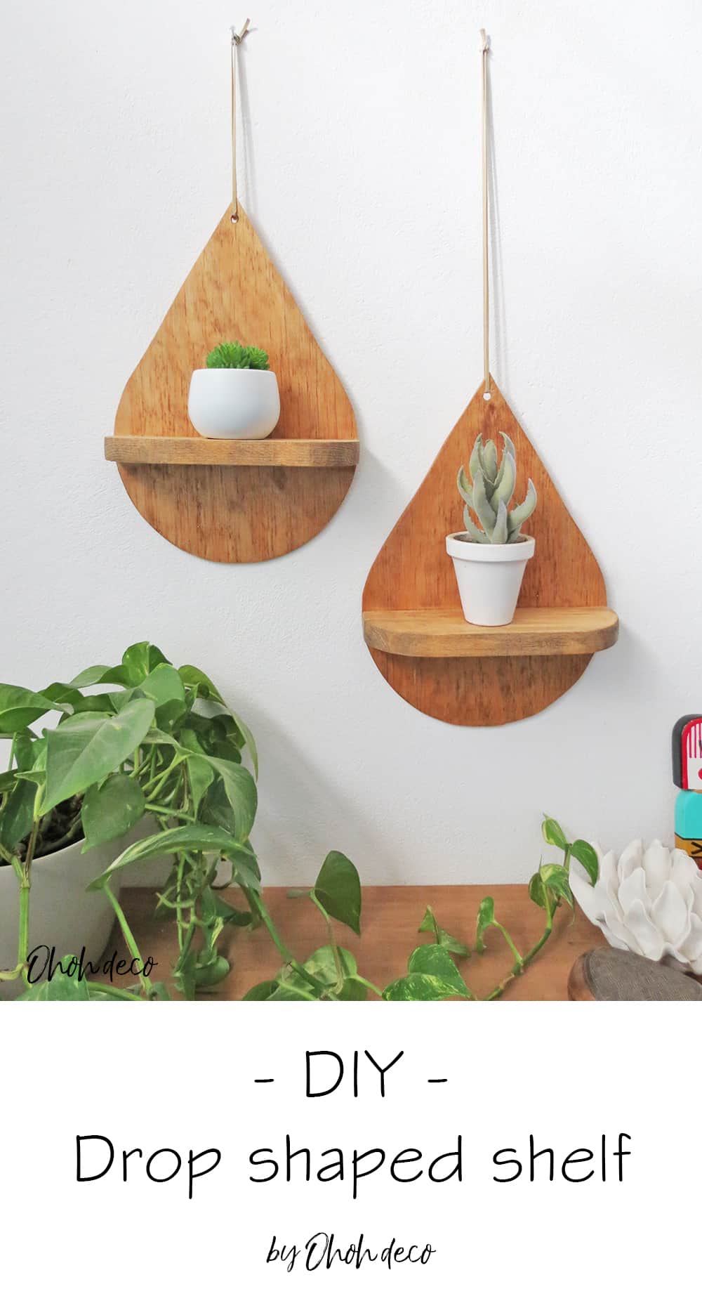 diy decorative drop shelf