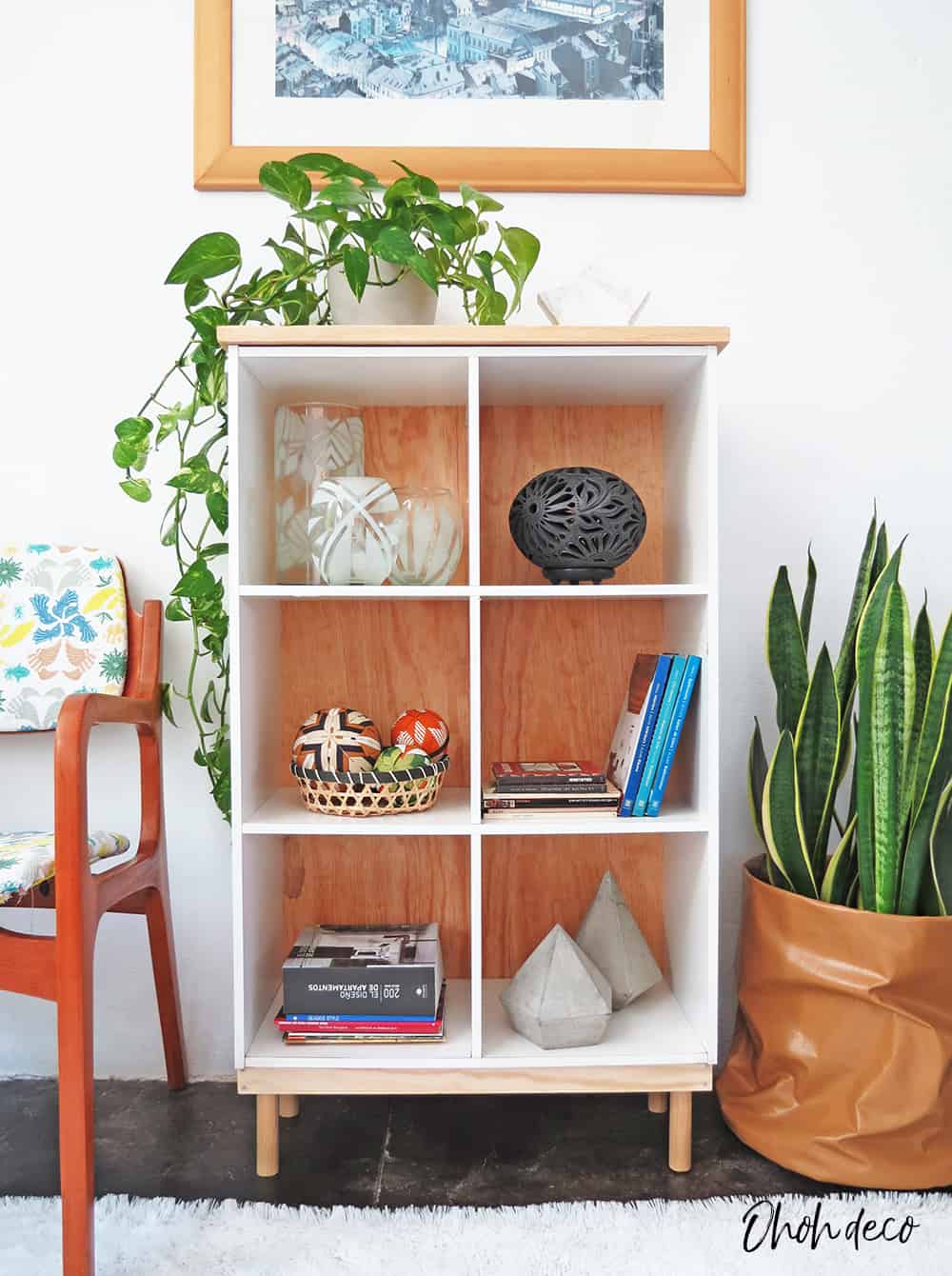 Easy upcycled shelving unit
