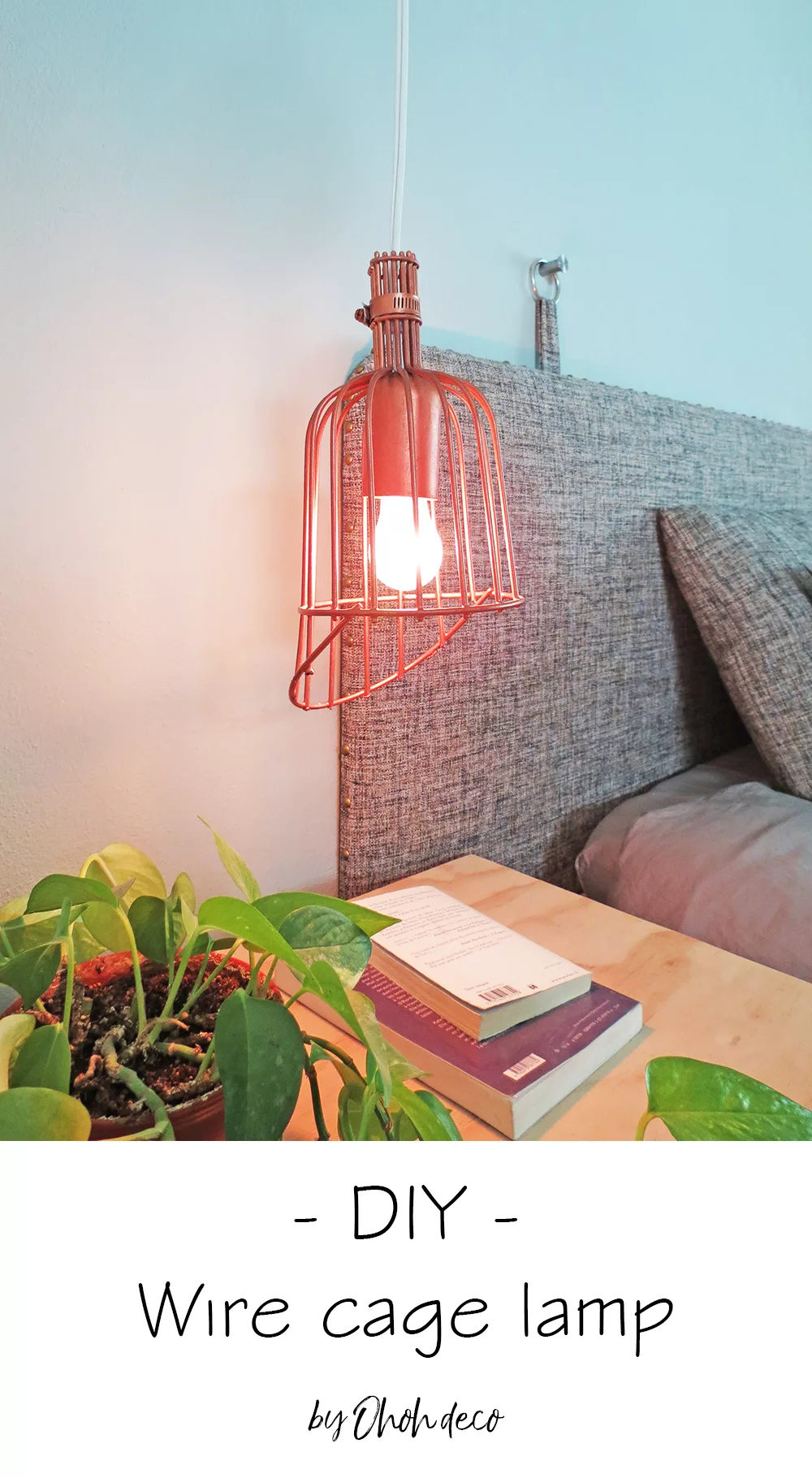 DIY wire lamp