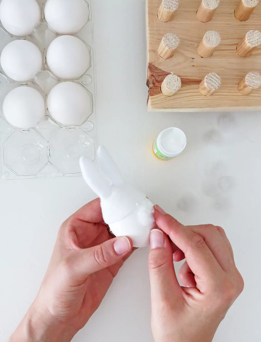 pompom tail for bunny egg