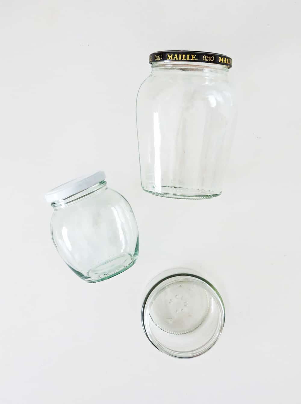 DIY decorating glass jar idea