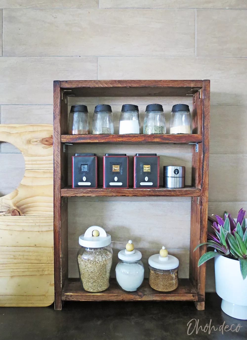 Easy DIY: Upcycled Glass Jars for Bathroom Storage - Her Happy Home