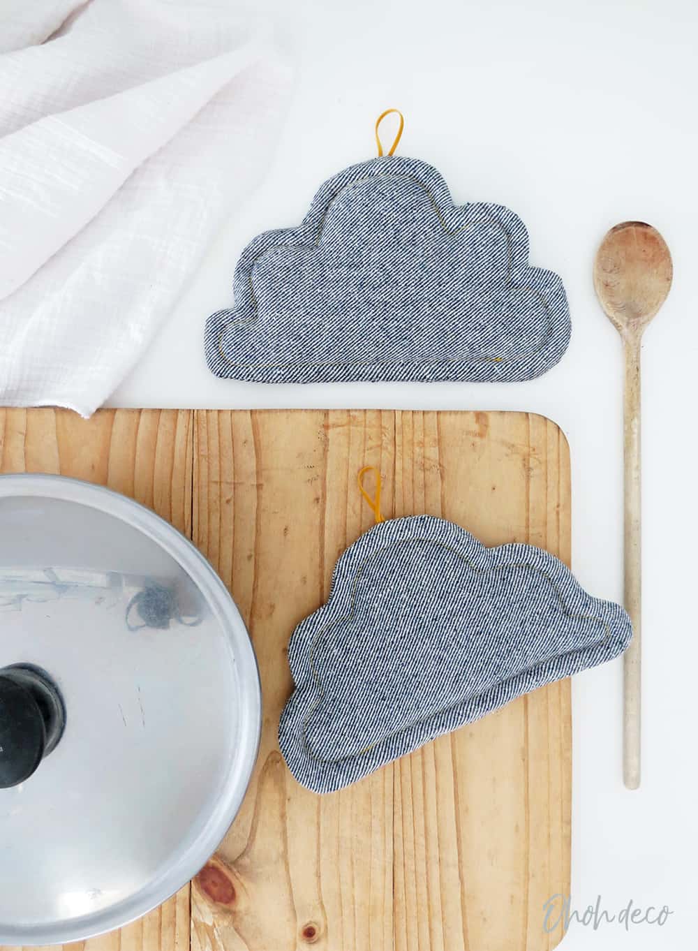 free pattern to sew cloud pot holder