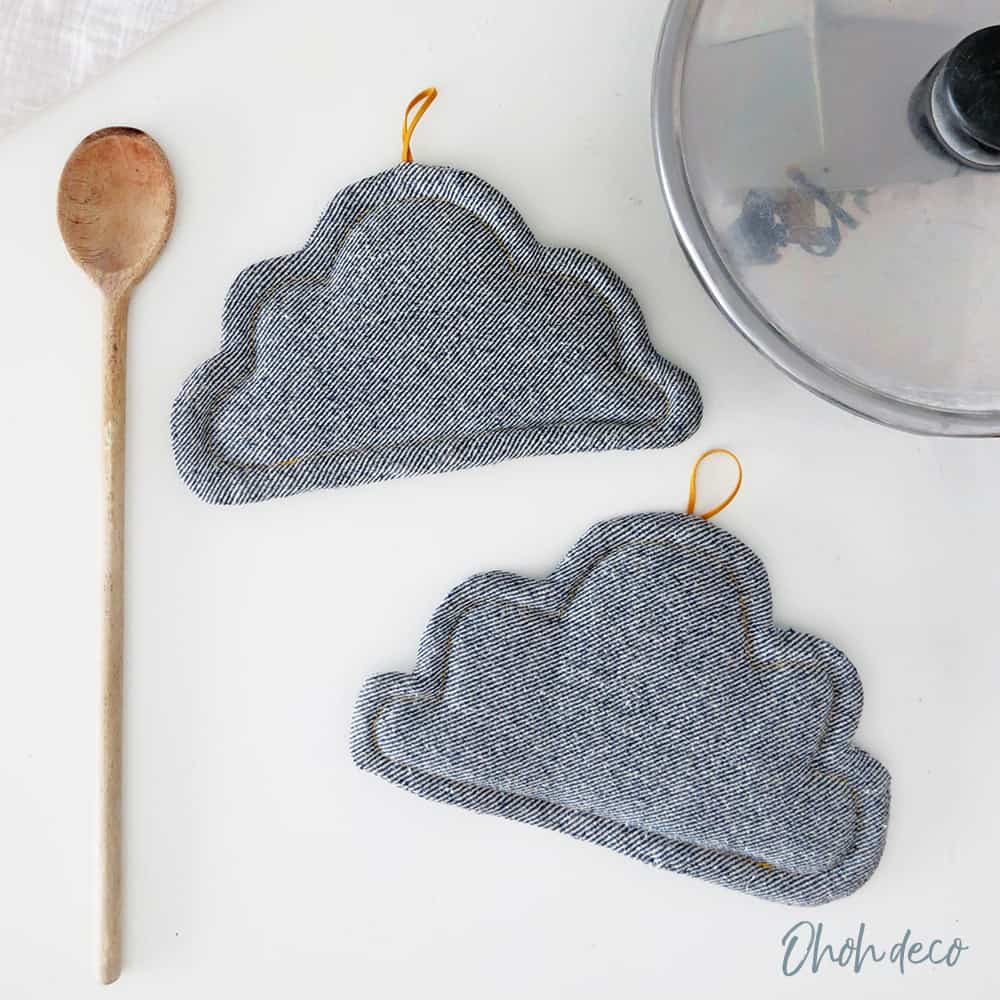 sewing pattern cloud pot holder