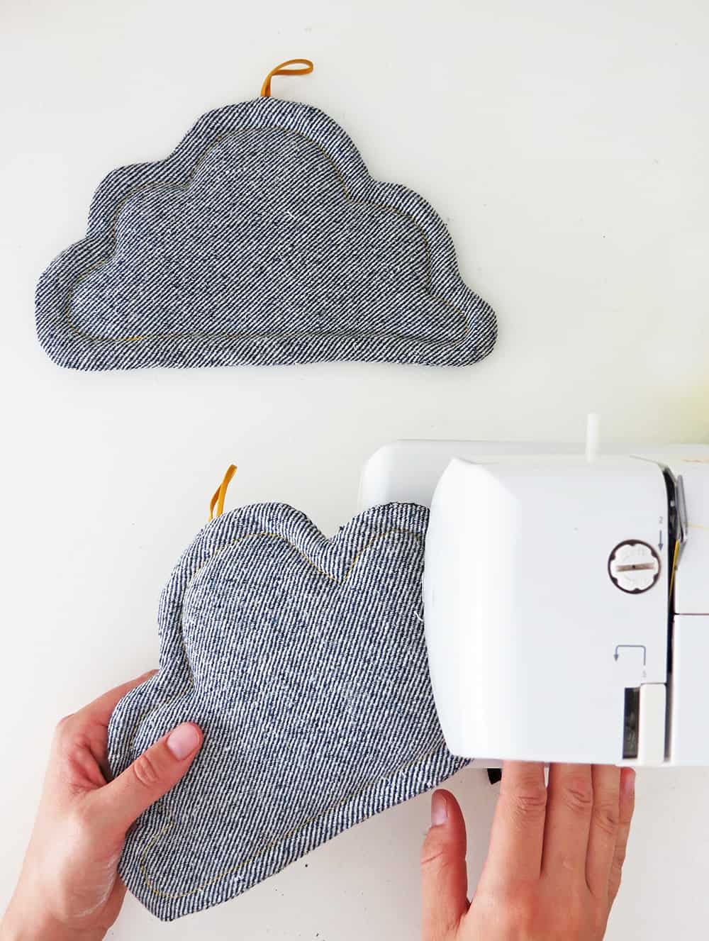 cloud pot holder free sewing pattern