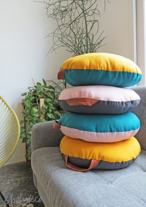 How to sew a round pillow