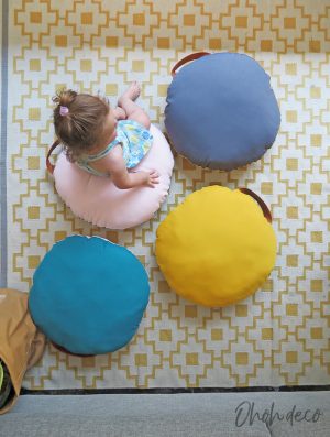 How to sew a round pillow