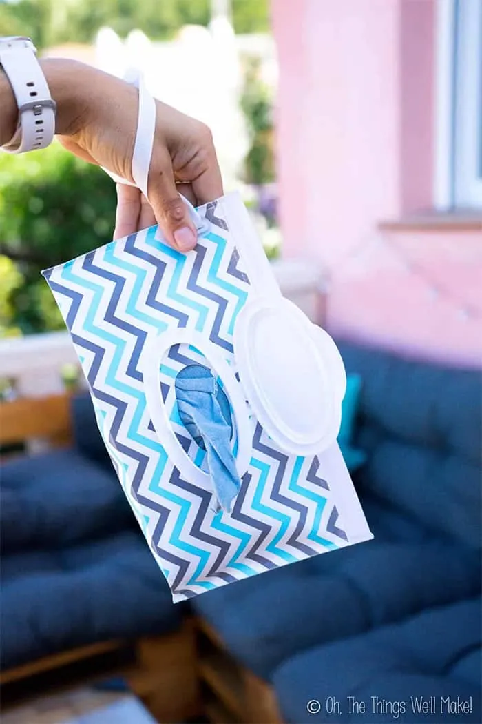 how to sew baby wipes