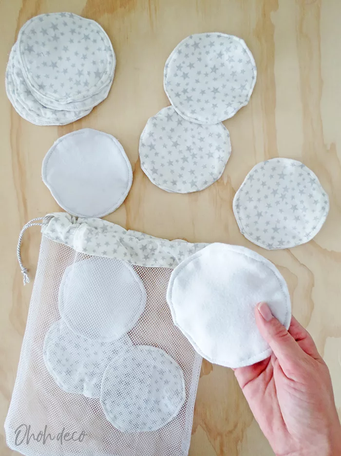 making a mesh laundry bag for reusable makeup remover pads