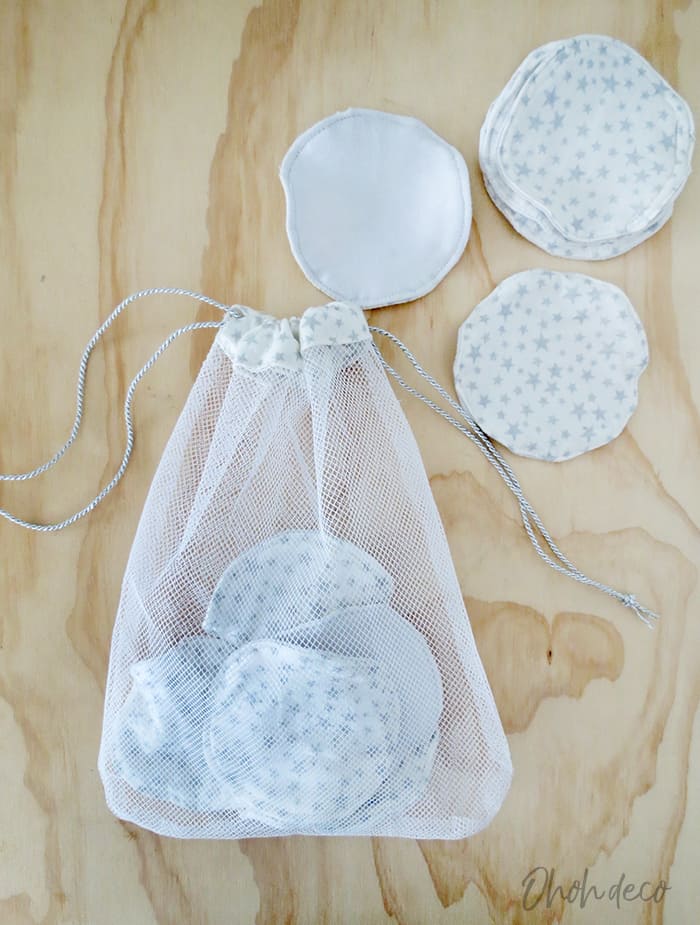 mesh bag for reusable makeup remover pads