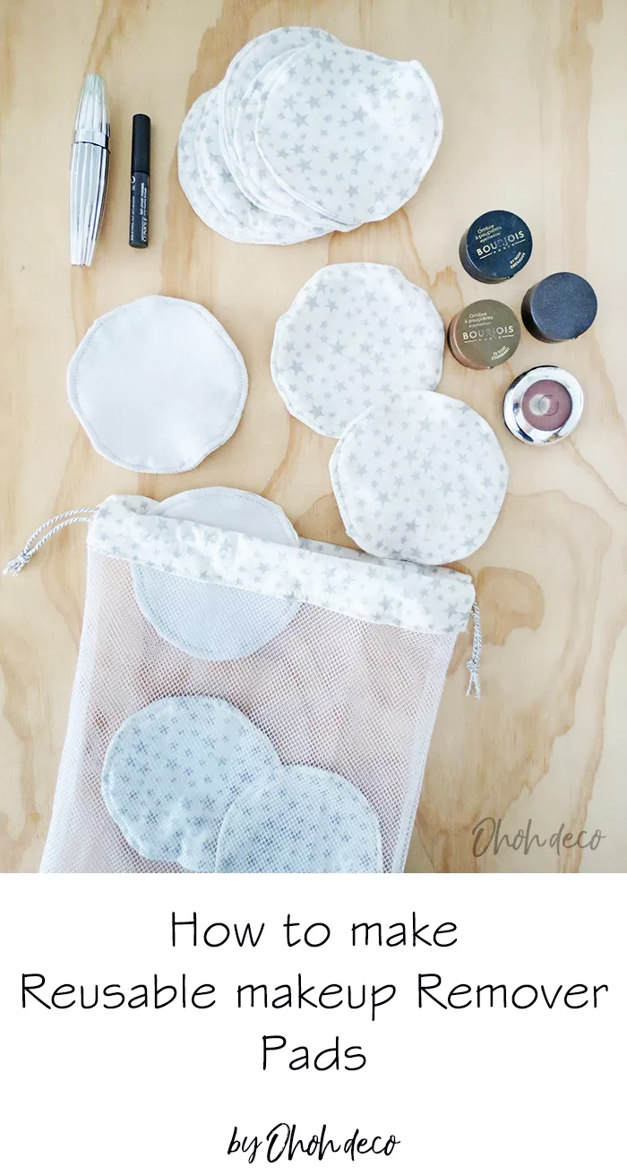 How to sew reusable makeup remover pads