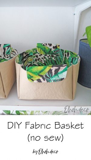 diy fabric basket