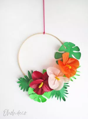 How to make tropical paper flowers